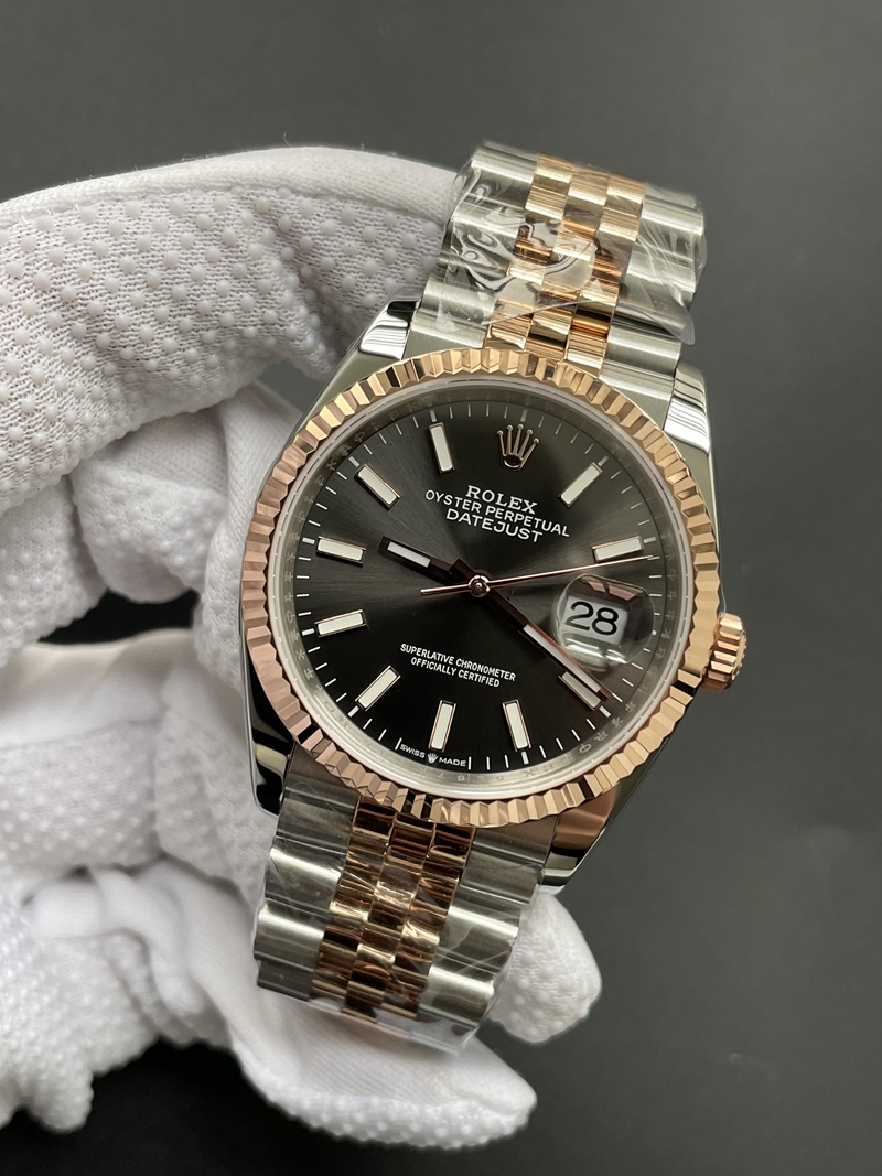 (한정수량/풀겨업) NM공장 롤렉스 데이저스트 36mm 신형 그레이바 로즈골드 콤비 /안사면후회