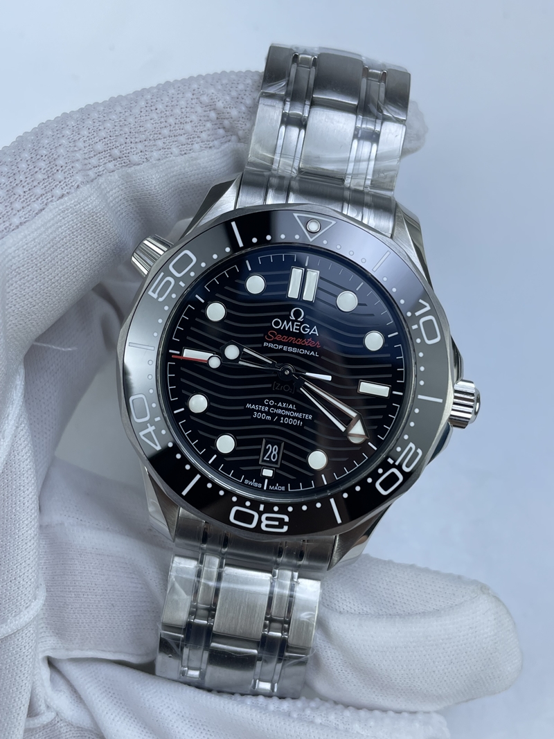 (준비완료/특급배송)NO.2926/VS공장 오메가 씨마스터 다이버 300 스틸 블랙다이얼V4 VS8800 (최신무브업버전)