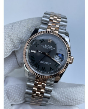 (준비완료/특급배송)NO.3096/롤렉스 데이저스트 126231 36미리 윔블던 로즈골드 콤비 QP공장