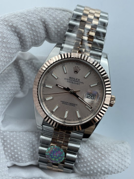 (준비완료/특급배송)NO.3473/롤렉스 데이저스트 126331 41미리 로즈골드 콤비 썬더스트 바인덱스 QP공장