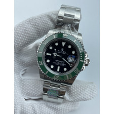 (준비완료/특급배송)NO.3480/QP공장 롤렉스 서브마리너 신형 41mm 블랙다이얼 그린세라믹 인서트 최신형 스타벅스